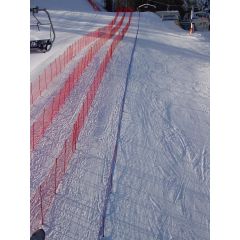 B-Netz SAM 50 RS 
15m x 2m Sicherheitsnetz mit 10 mm Randseil 
mit 9 PC-Sicherheitszaunsäulen