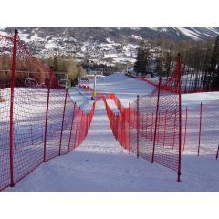 B-Netz SAM 50 RV 
20m x 2m Sicherheitsnetz mit Randverstärkung 
mit 11 PC-Sicherheitszaunsäulen