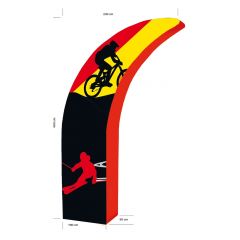 SET Torbogen "CROOK 400s"
inklusive Digital-Direktdruck
H: 4 m